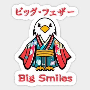 Big feathers Big smiles Sticker